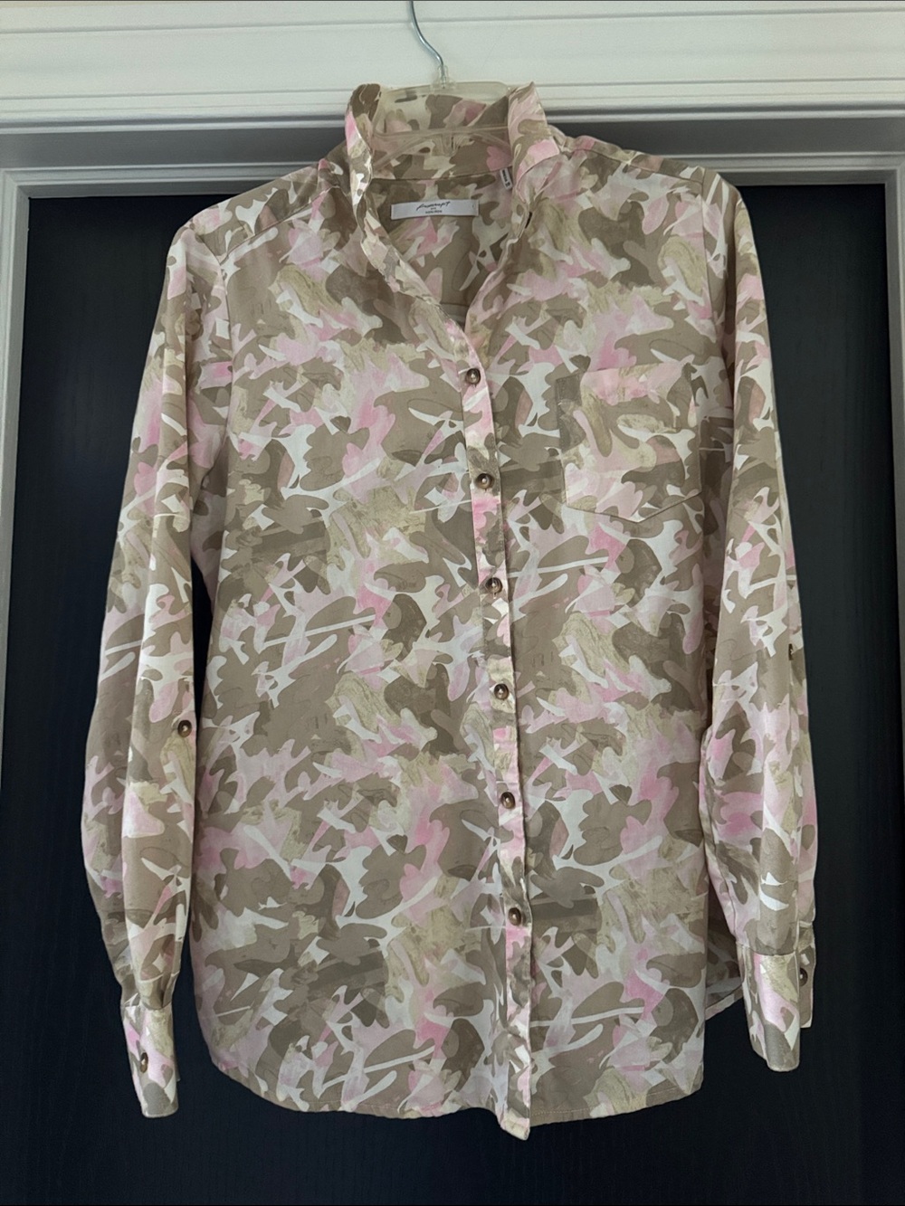 Foxcroft Long Sleeve Blouse Size 10